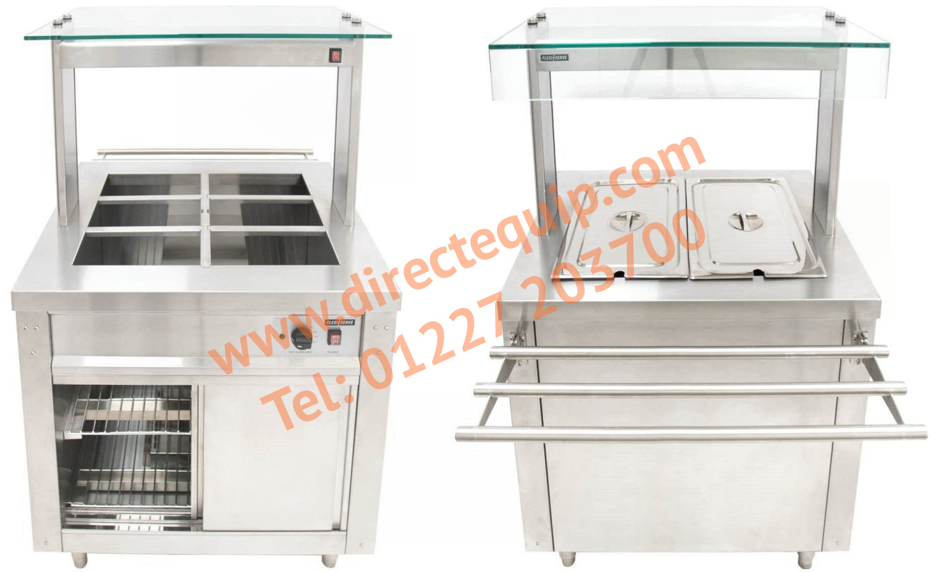 Parry Flexi-Serve Hot Cupboard with Dry Bain Marie Top FS-HB2